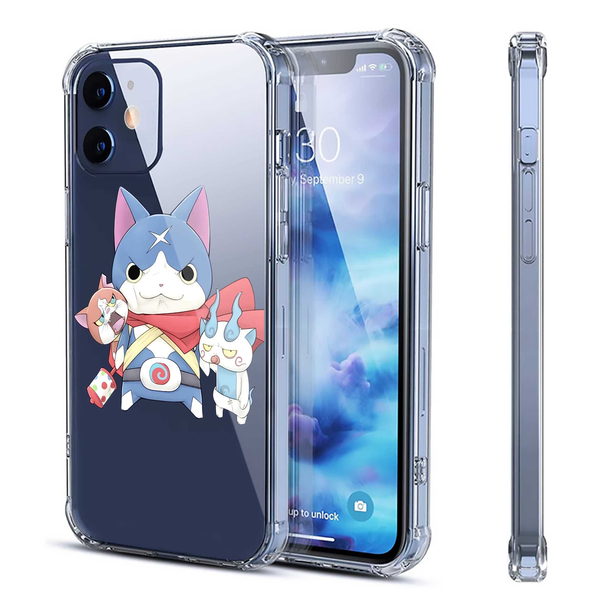 （画像用） 妖怪ウォッチ Yo-kai Watch 【iPhone 12シリーズ対応】透明スマホケース（クリアソフトケース）